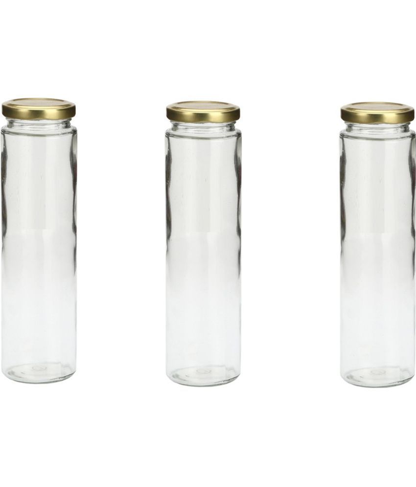     			Somil - Storage Container Glass Transparent Dal Container ( Set of 3 )