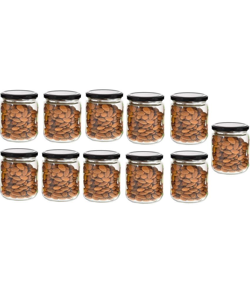     			Somil - Storage Container Glass Transparent Spice Container ( Set of 11 )