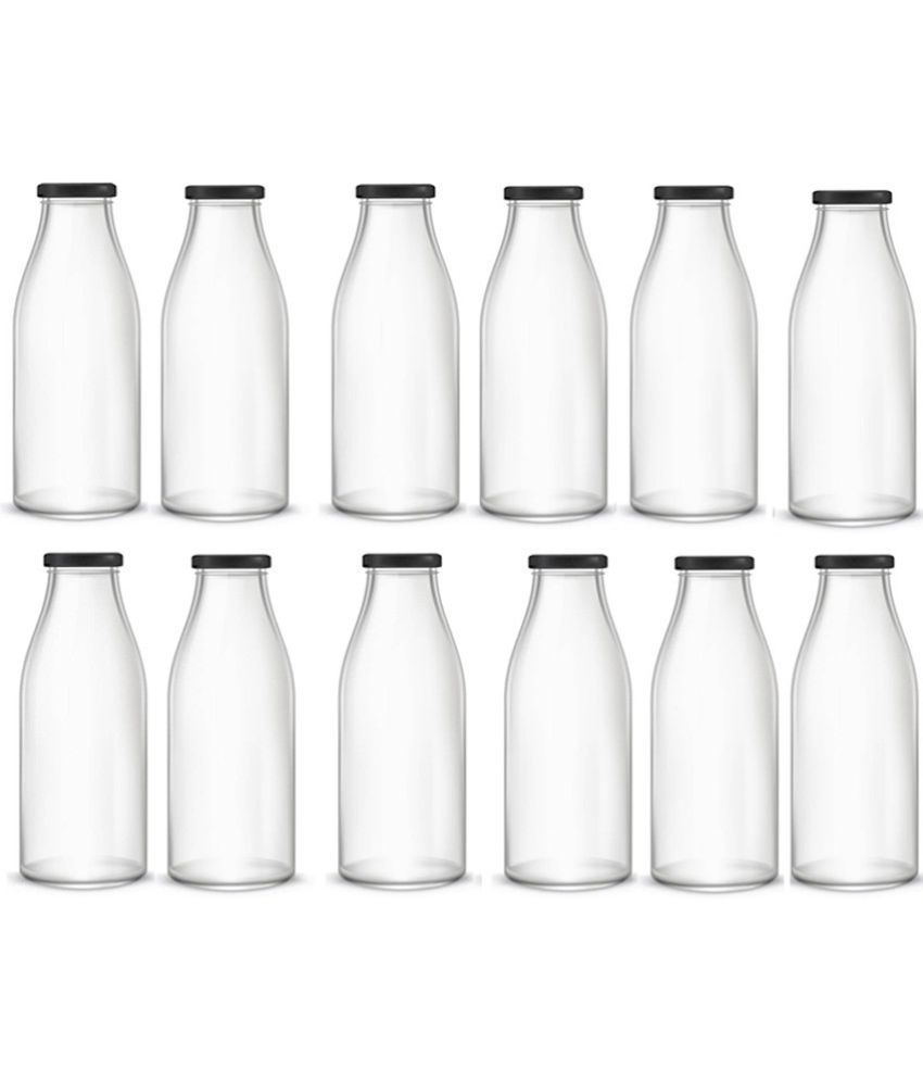     			Somil - Stylish Kitchen Storage & Serving Glass Bottle Transparent Water Bottle 500 mL ( Set of 1 )