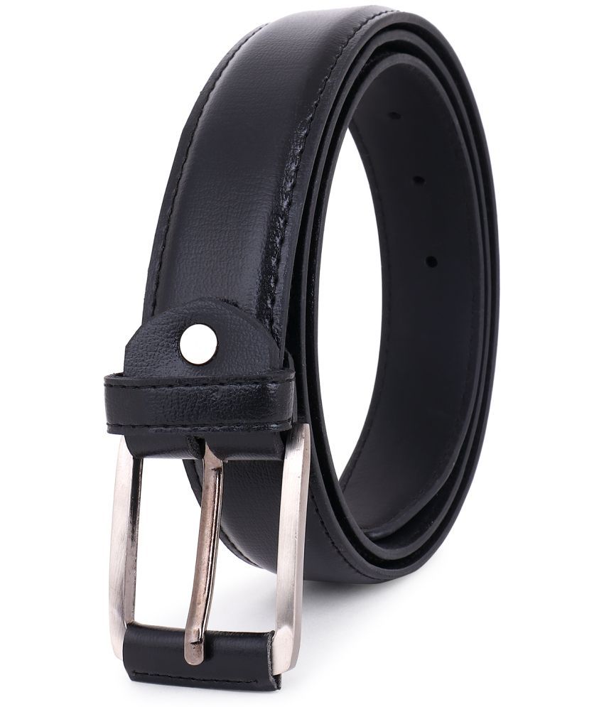     			Zacharias - Black Leather Men's Casual Belt ( Pack of 1 )