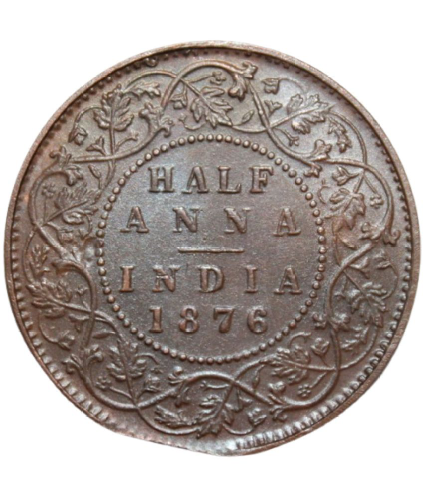     			newWay - (Error Coin) Half Anna (1876) 1 Numismatic Coins