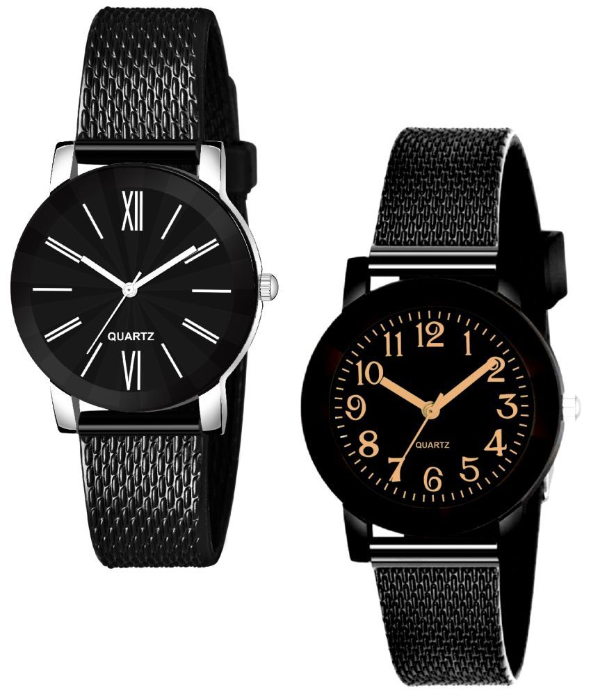     			Cosmic - Multicolor PU Analog Couple's Watch