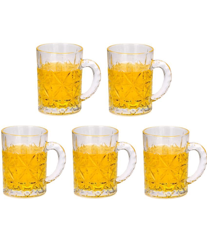     			Somil Beer Mug Glasses Set,  450 ML - (Pack Of 5)