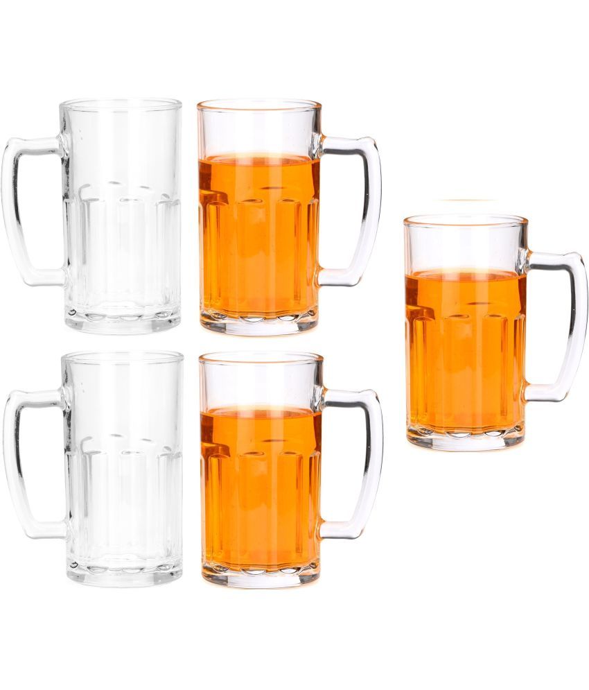     			Somil Beer Mug Glasses Set,  600 ML - (Pack Of 5)