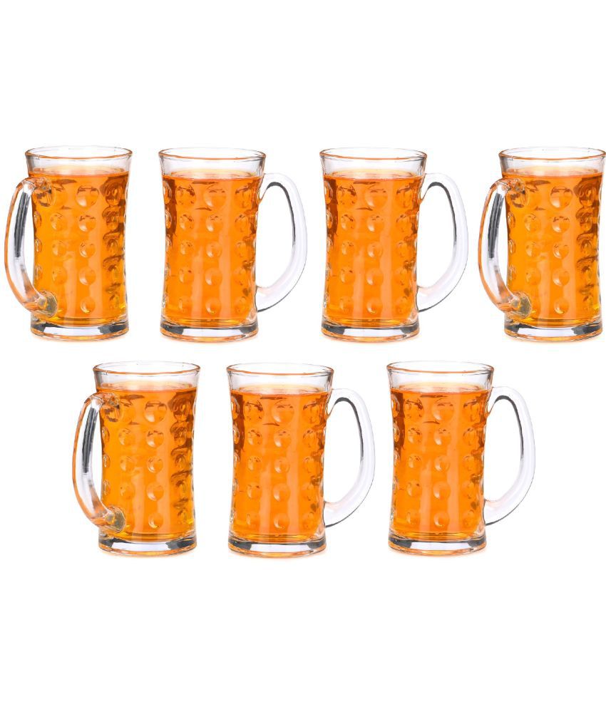     			Somil Beer Mug Glasses Set,  400 ML - (Pack Of 7)