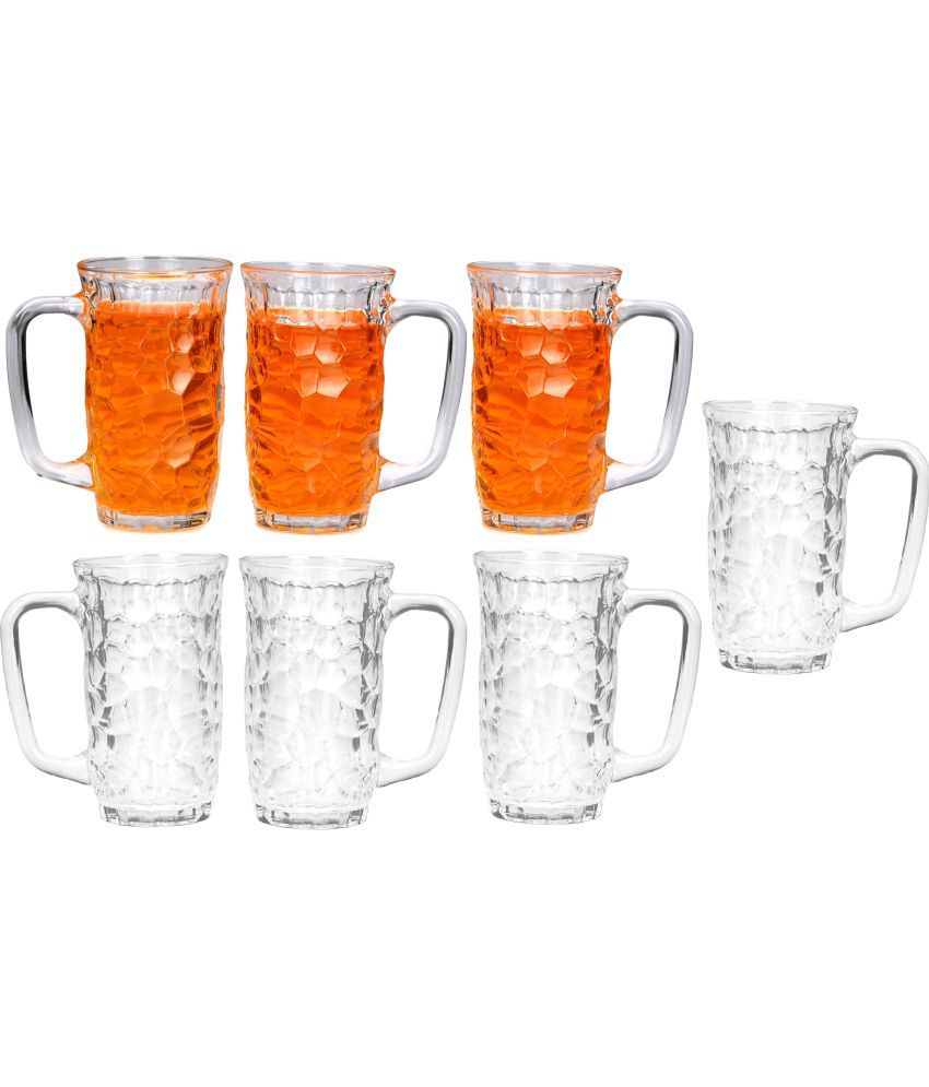     			Somil Beer Mug Glasses Set,  450 ML - (Pack Of 7)