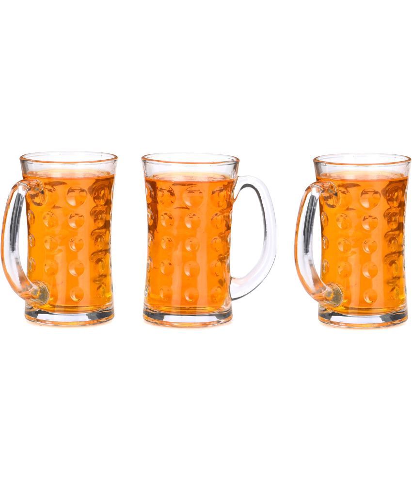     			Somil Beer Mug Glasses Set,  400 ML - (Pack Of 3)