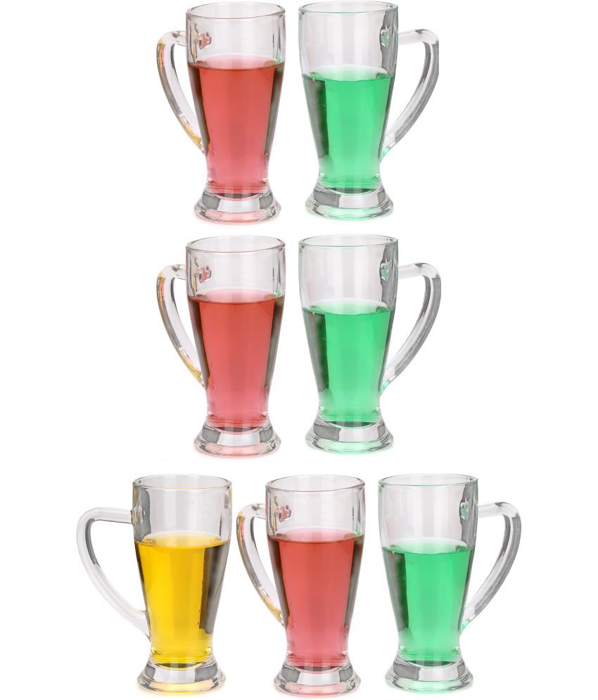     			Somil Beer Mug Glasses Set,  250 ML - (Pack Of 7)