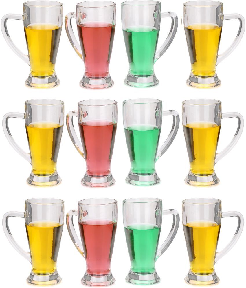     			Somil Beer Mug Glasses Set,  250 ML - (Pack Of 12)