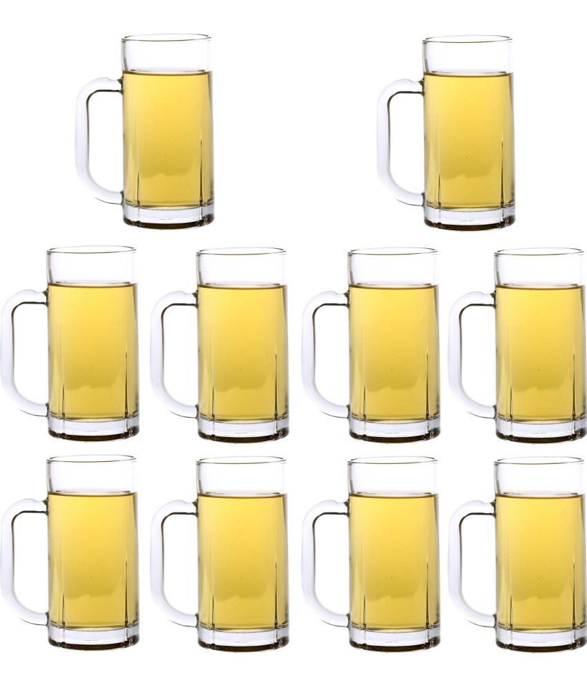     			Somil Beer Mug Glasses Set,  300 ML - (Pack Of 10)