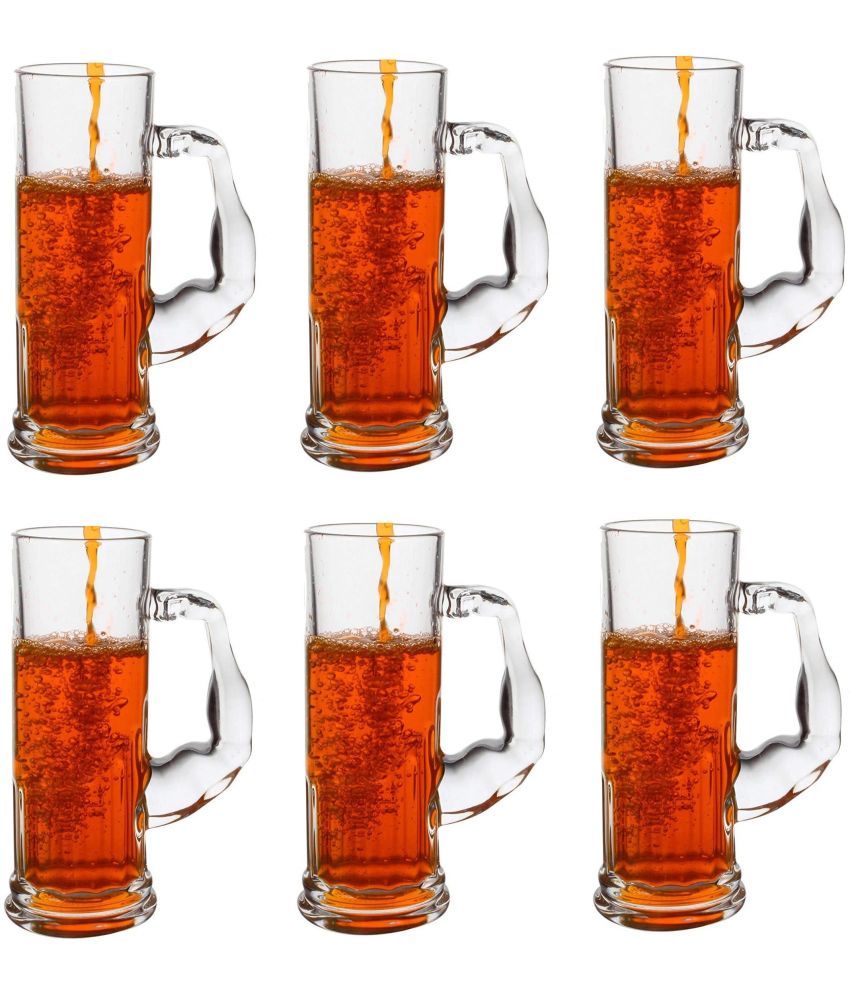     			Somil Beer Mug Glasses Set,  600 ML - (Pack Of 6)