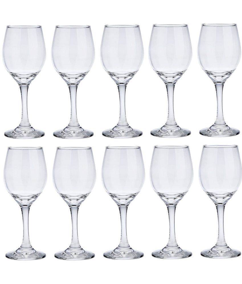     			Somil Wine  Glasses Set,  250 ML - (Pack Of 10)