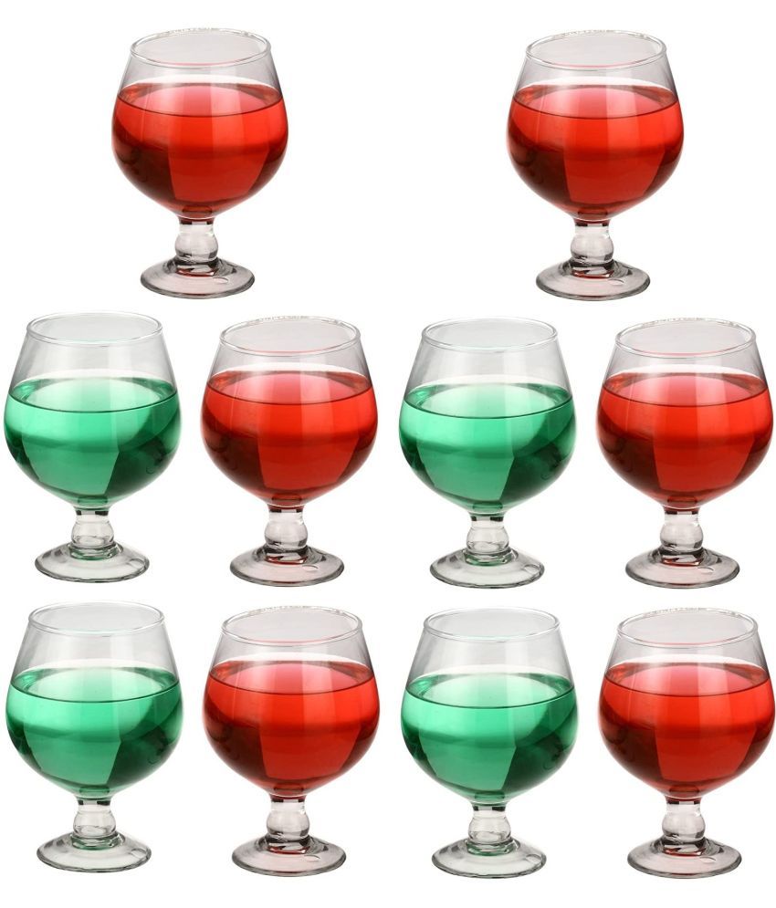     			Somil Wine  Glasses Set,  300 ML - (Pack Of 10)