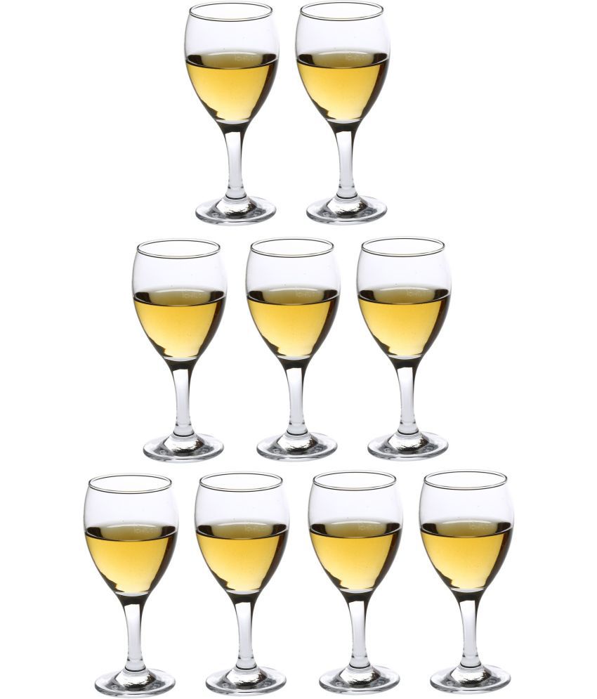     			Somil Wine  Glasses Set,  250 ML - (Pack Of 9)