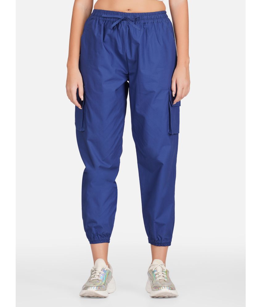     			fabcoast - Blue Cotton Regular Women's Cargo Pants ( Pack of 1 )
