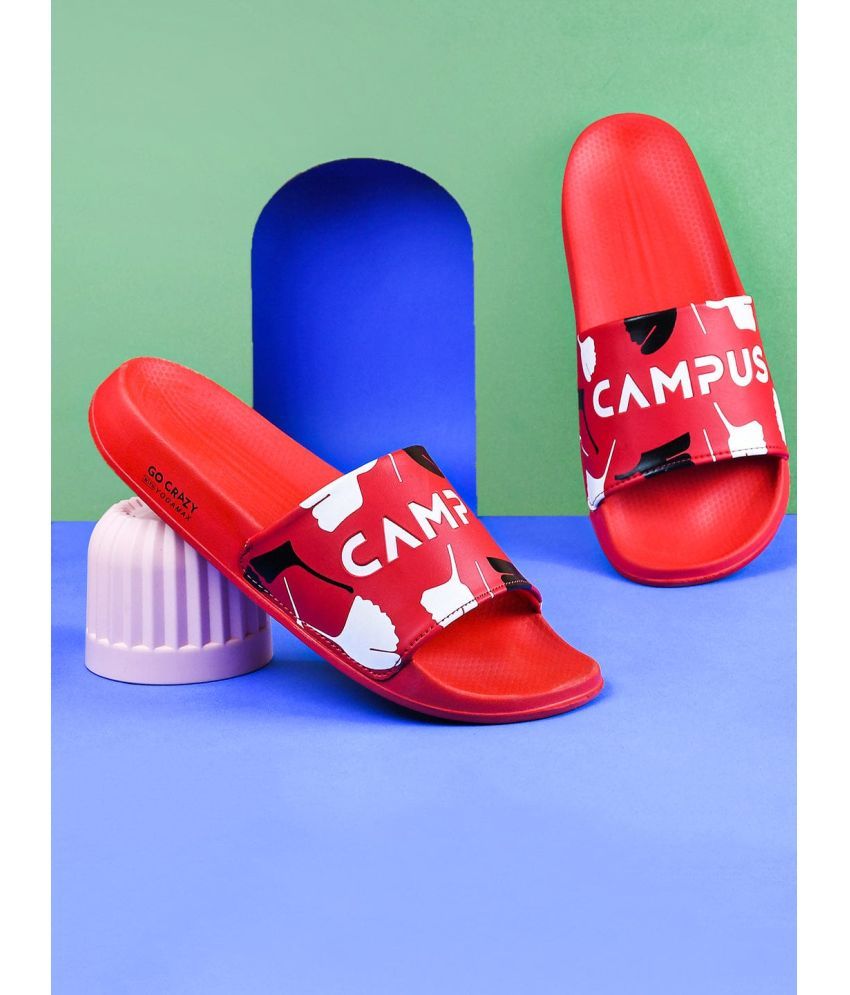     			Campus - Red Men's Slide Flip Flop