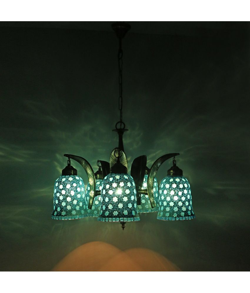     			Somil Glass Chandeliers Pendant Blue - Pack of 1