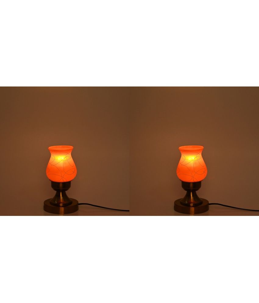     			Somil - Gold Decorative Table Lamp ( Pack of 2 )