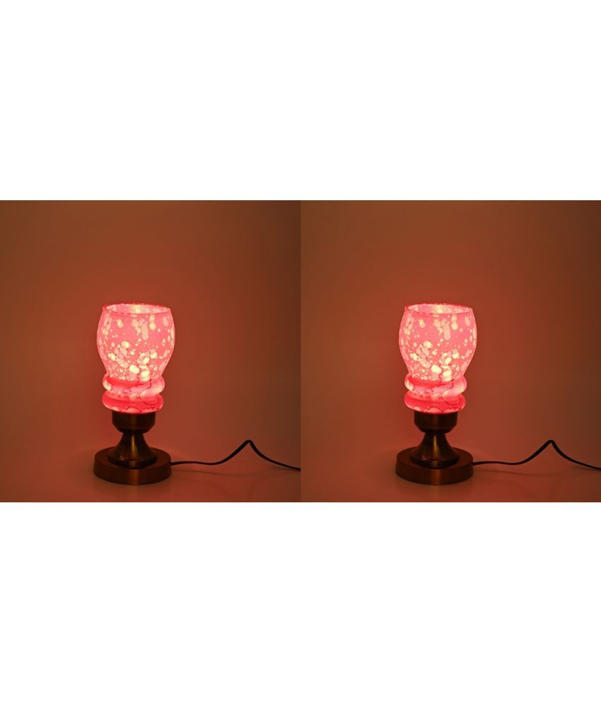     			Somil - Pink Decorative Table Lamp ( Pack of 2 )