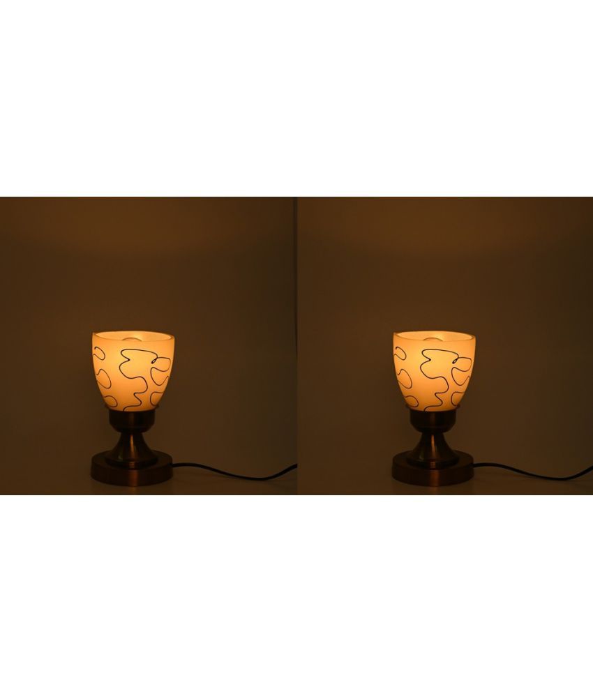     			Somil - White Decorative Table Lamp ( Pack of 2 )