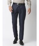 Solemio Navy Blue Slim Formal Trouser ( Pack of 1 )