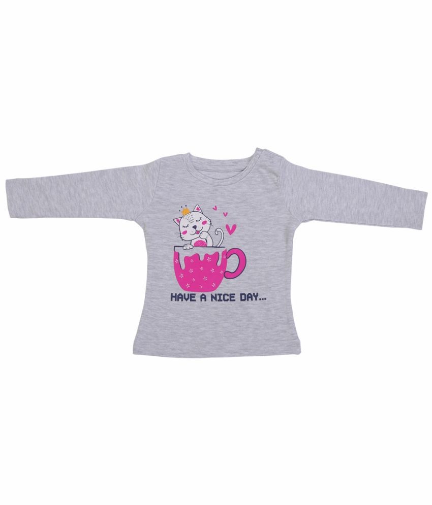     			Bodycare Pack of 1 Baby Girls Cotton Blend T-Shirt ( Gray )