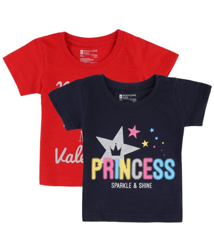     			Bodycare Pack of 2 Baby Girls Cotton Blend T-Shirt ( Multi )