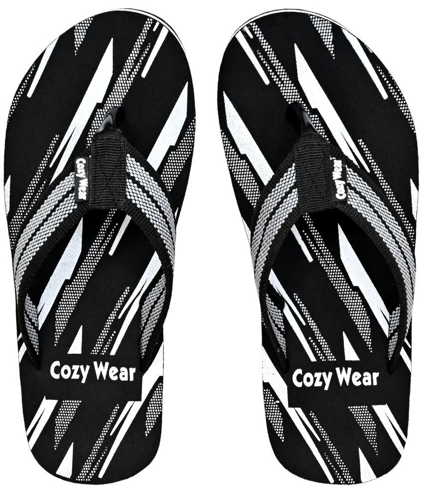     			Cozy Wear - Black Men's Thong Flip Flop