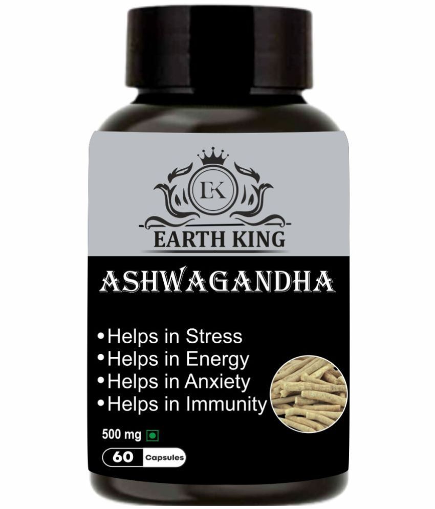     			EARTH KING Ashwagandha Capsule for Anxiety & Stress Relief for Men & Women (Pack of 1)