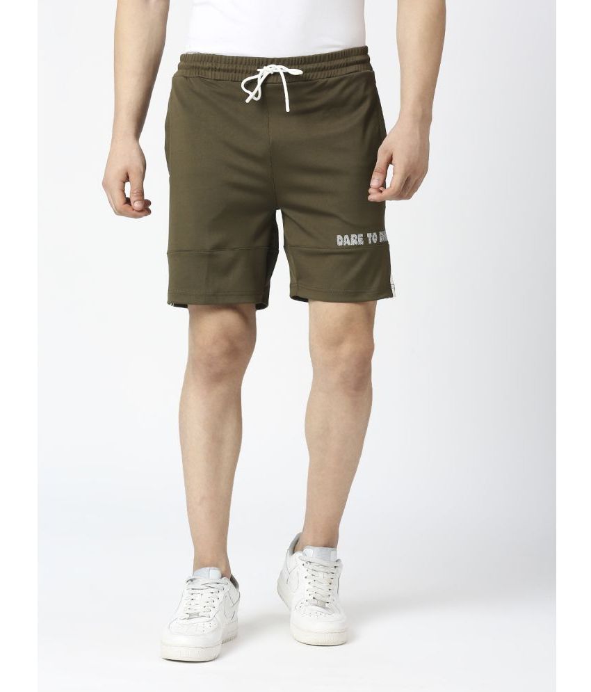     			Fitz - Olive Polyester Men's Shorts ( Pack of 1 )