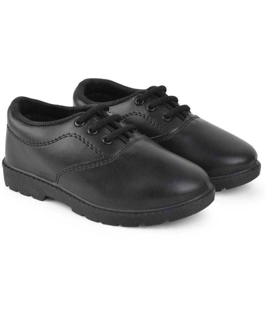     			Kats - Black Boy's School Shoes ( 1 Pair )