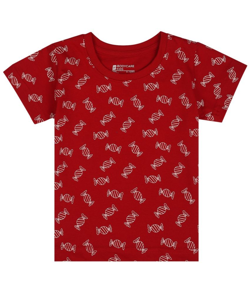     			Bodycare - Red Cotton Girls T-Shirt ( Pack of 1 )