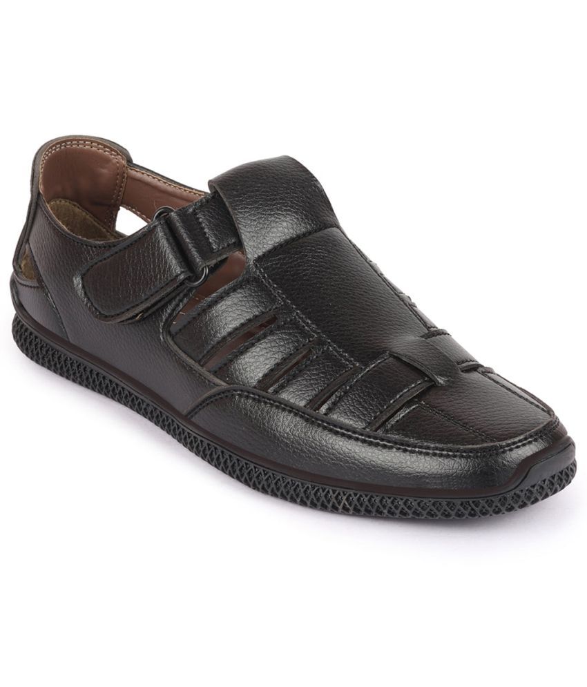     			Fausto - Black Men's Sandals