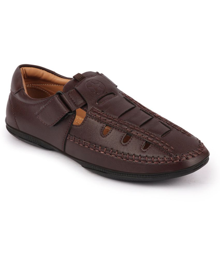     			Fausto - Brown Men's Sandals