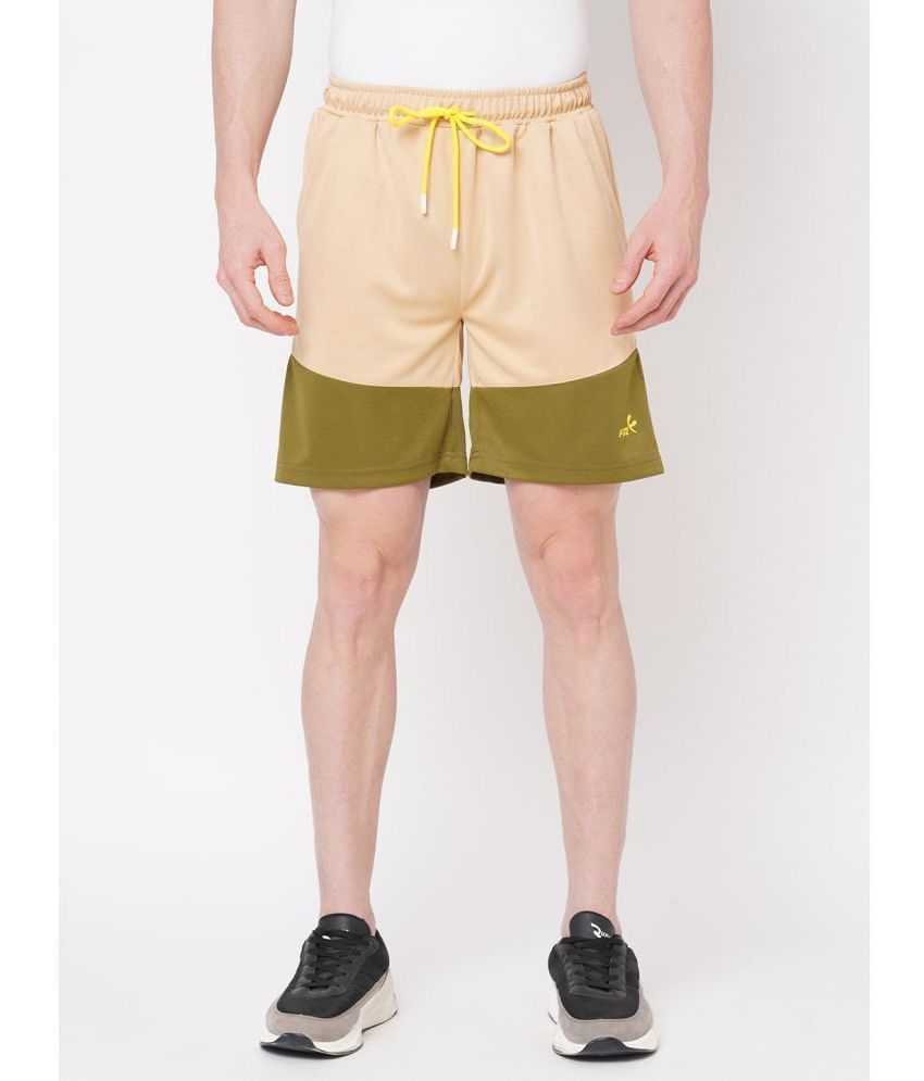     			Fitz - Beige Polyester Men's Shorts ( Pack of 1 )