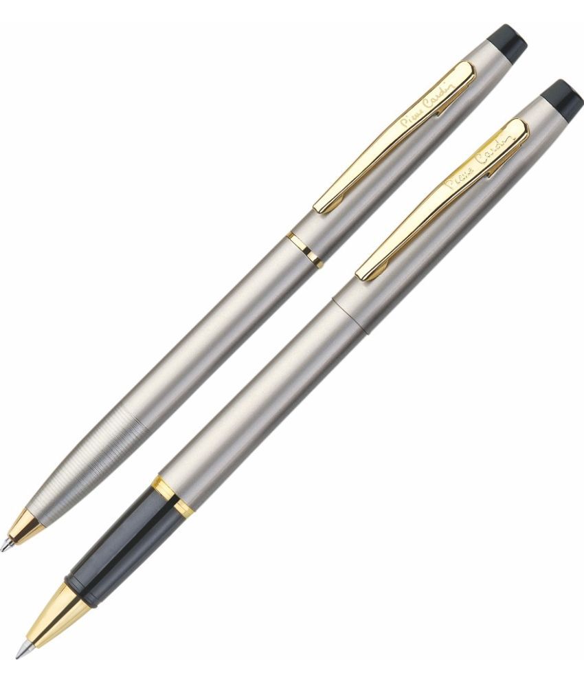     			Pierre Cardin Kriss Ball Exclusive Pen Set | Metal Body With Smudge Free Writing | Set Of Ball Pen & Roller Ball Pen | Smooth, Sturdy, Refillable Pen | Ideal For Gifting | Blue Ink, Pack Of 1
