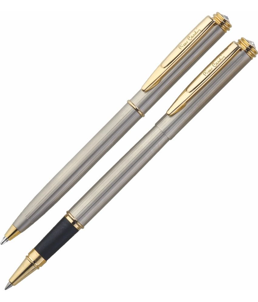     			Pierre Cardin Long Champ Exclusive Pen Gift Set | Metal Body With Smudge Free Writing | Wooden Box Set of Ball Pen & Roller Ball Pen | Smooth Refillable Pen | Ideal For Gifting | Blue Ink, Pack Of 1