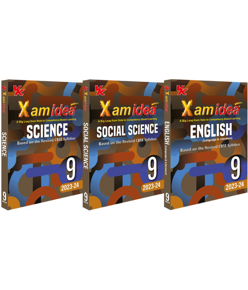     			Xam idea Bundle Set of 3 (Science, Social Science, & English) Class 9 Book | CBSE | Chapterwise Question Bank  | 2023-24 Exam
