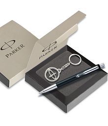 Parker Vector Special Edition Ball Pen Chrome Trim+Free Parker Key Chain Gift Set Ball Pen