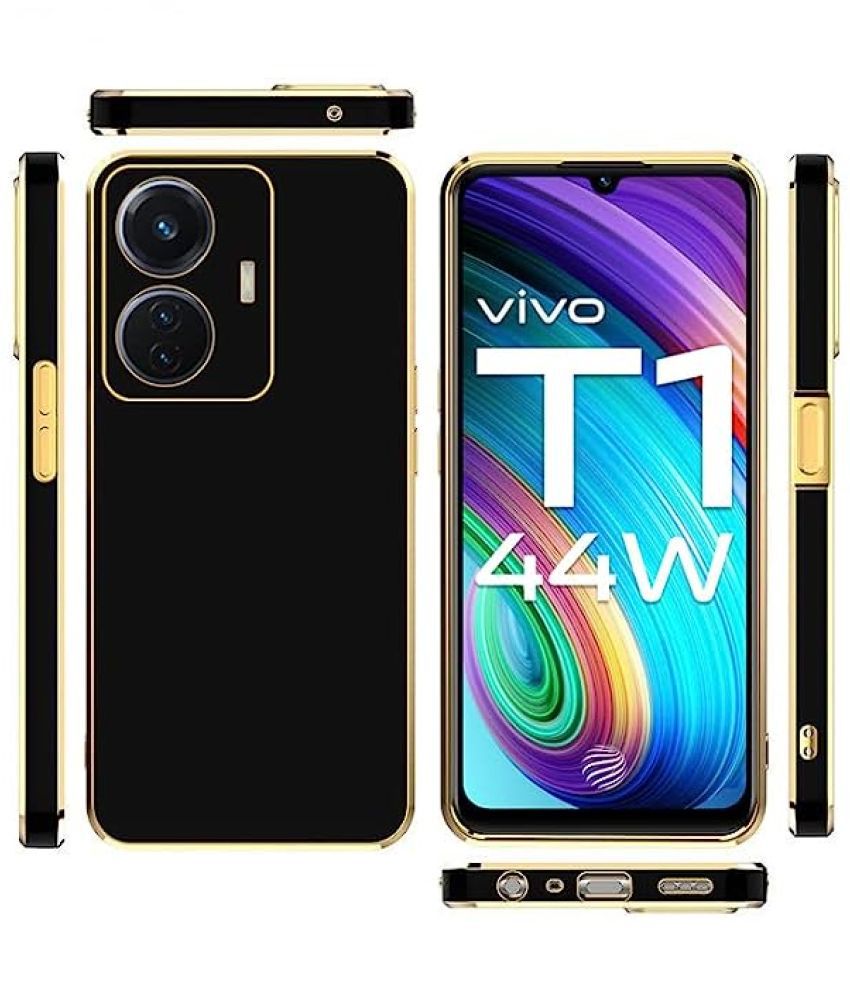     			Bright Traders - Plain Cases Compatible For Silicon Vivo T1 Pro 5g ( Pack of 1 )