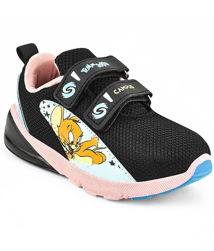     			Campus - Black Boy's Running Shoes ( 1 Pair )