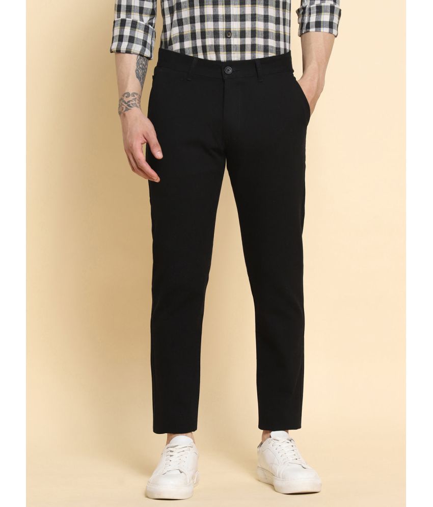     			Dennis Lingo Black Slim Chinos ( Pack of 1 )