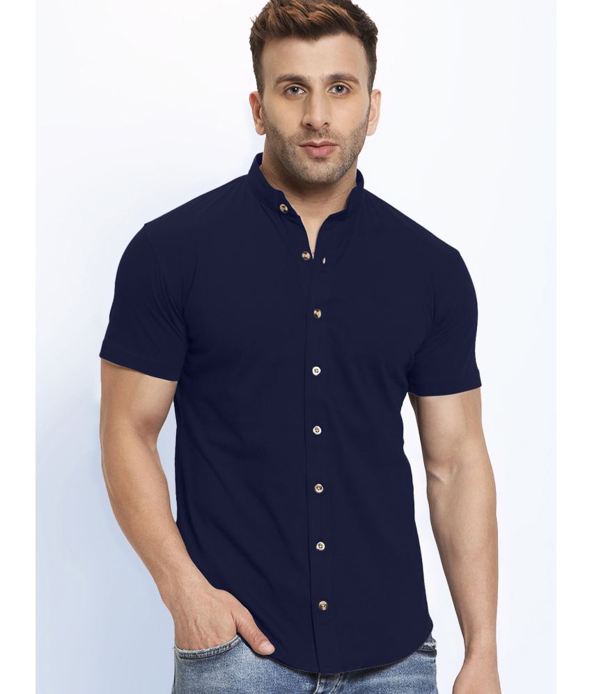     			GESPO - Blue Cotton Blend Regular Fit Men's Casual Shirt ( Pack of 1 )