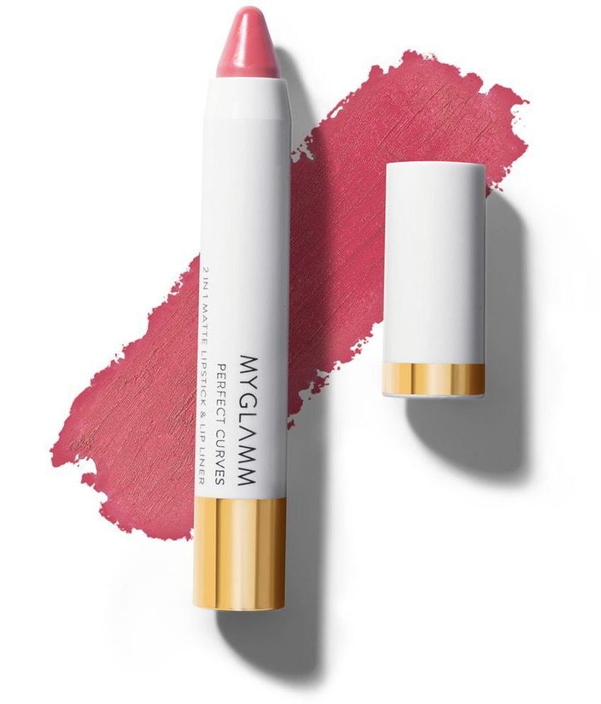    			MYGLAMM - Pink Matte Lipstick 3.7
