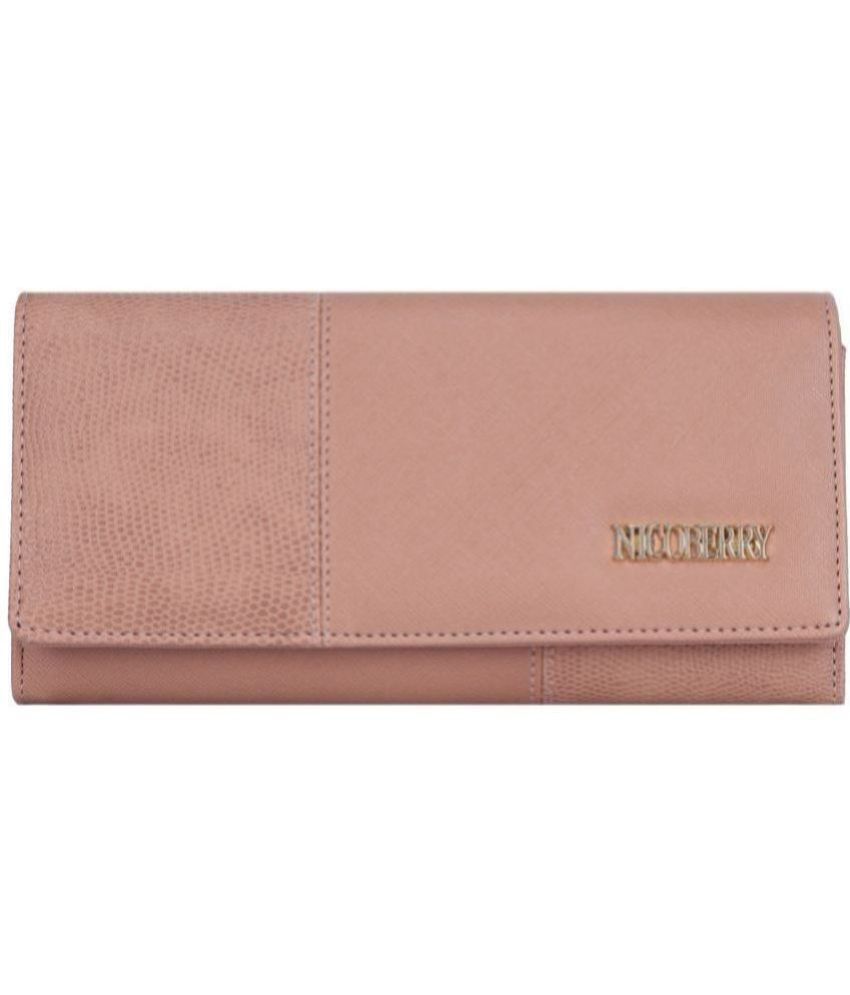     			Nicoberry - Pink Faux Leather Purse