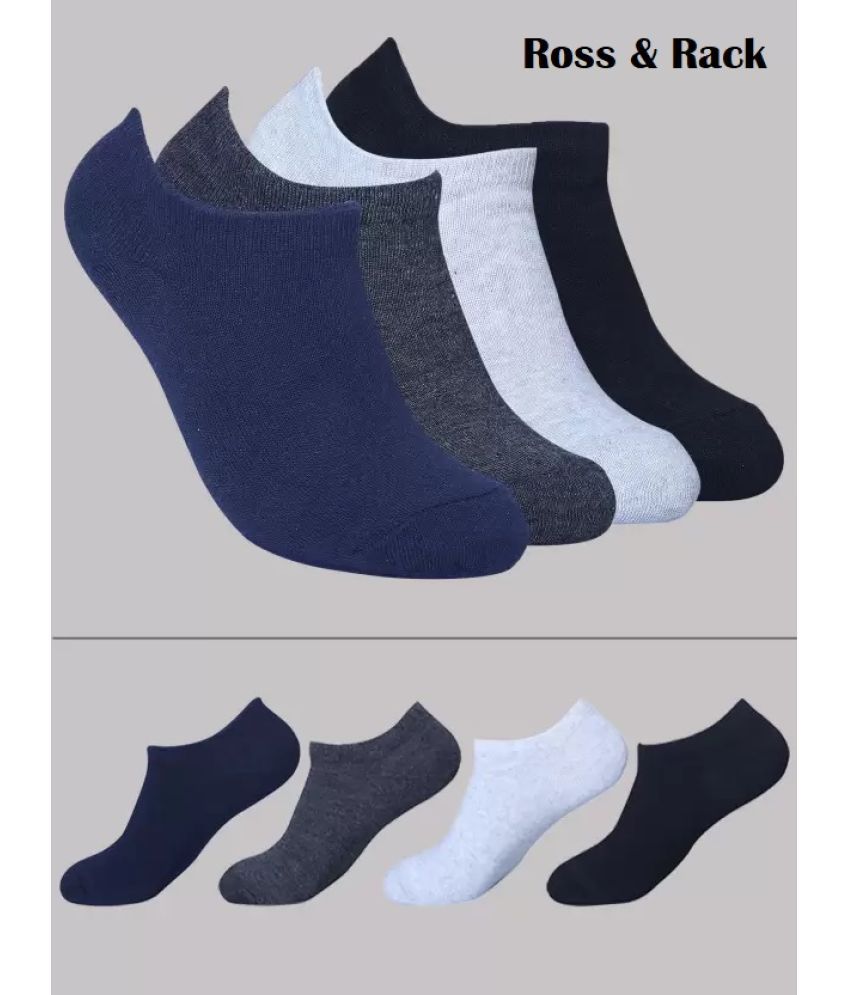     			ROSS & RACK - Cotton Blend Men's Solid Multicolor Ankle Length Socks ( Pack of 4 )