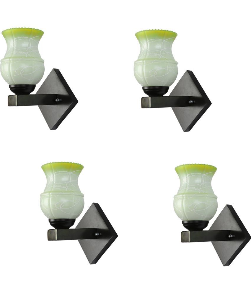     			Somil - Green Wallchiere ( Pack of 4 )