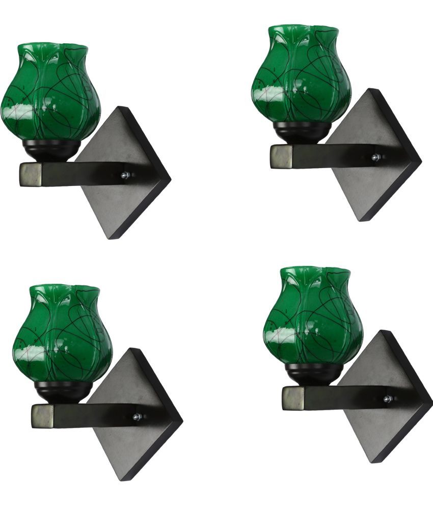     			Somil - Green Wallchiere ( Pack of 4 )