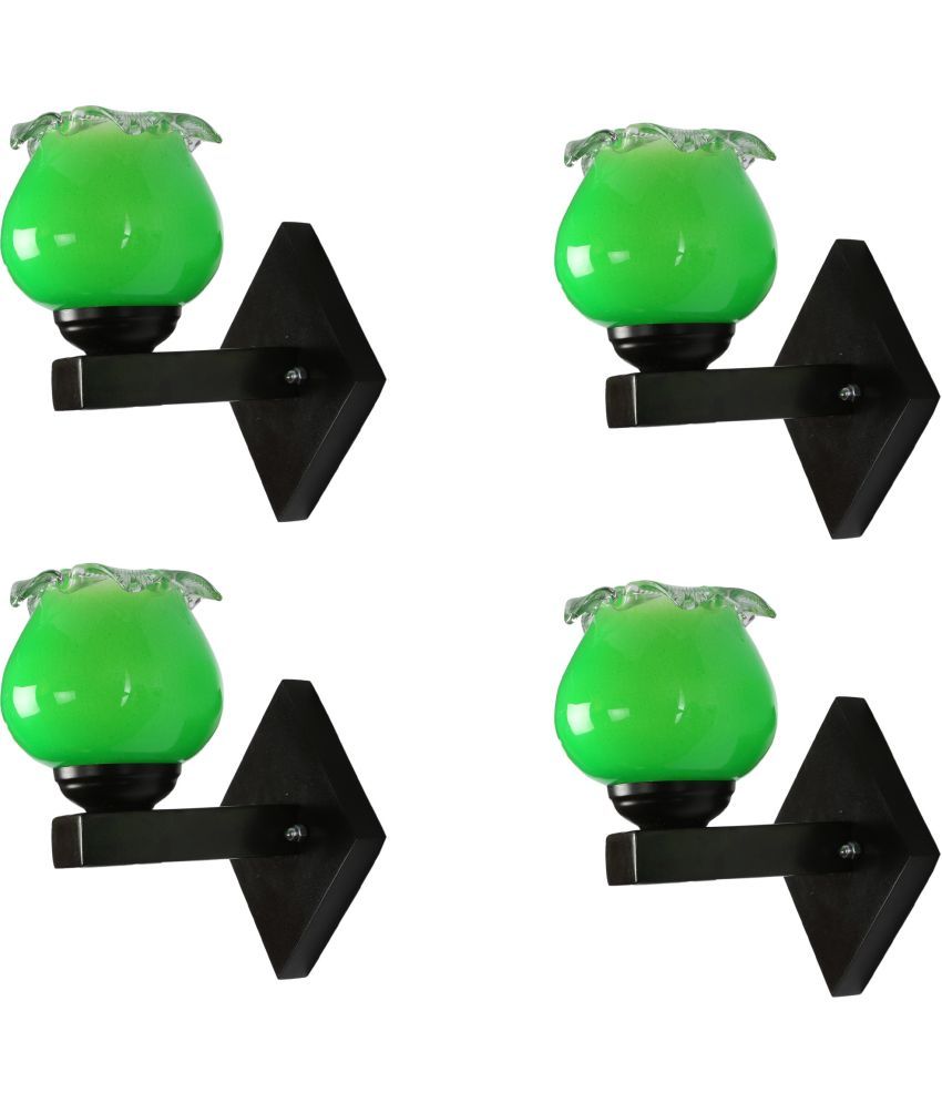     			Somil - Green Wallchiere ( Pack of 4 )