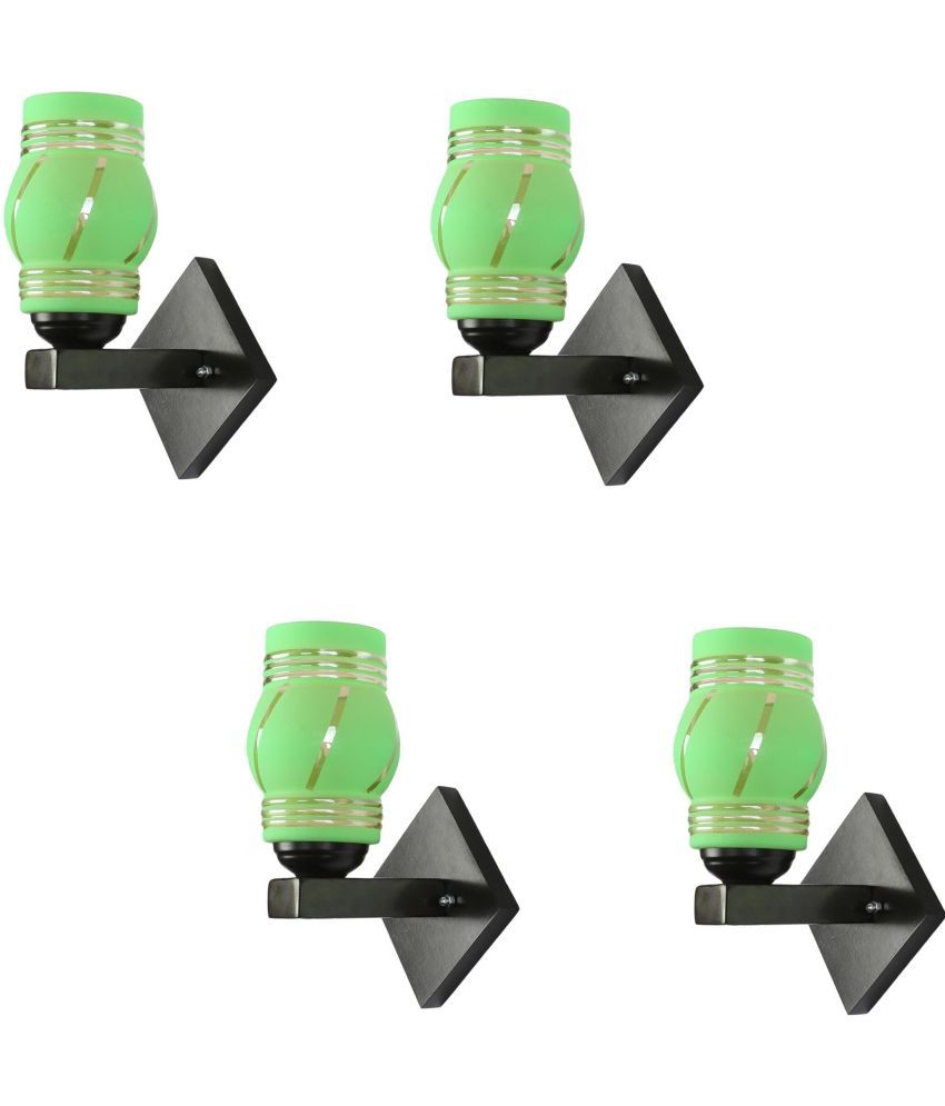     			Somil - Green Wallchiere ( Pack of 4 )